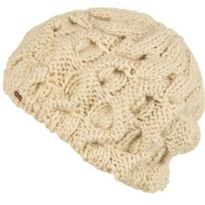 Chunky Knit Cream Beanie